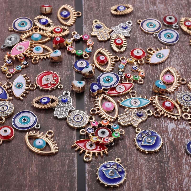 Evil Eye Bracelet - 30 szt. Mieszane Złącza do Biżuterii