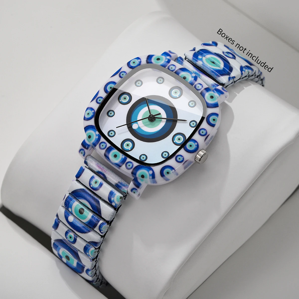 Evil Eye Bracelet - Modne damskie zegarki z niebieskim okiem
