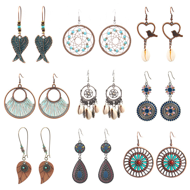Women'S Accessories Amazon - Popularny zestaw kolczyków Amazon transgranicznych, wieloczęściowy,