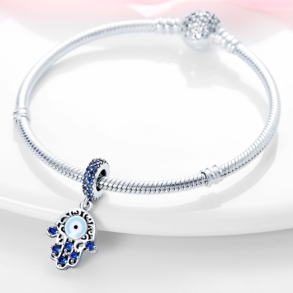 Srebrne zawieszki próby 925 z  – Evil Eye Bracelet recenzja i cena