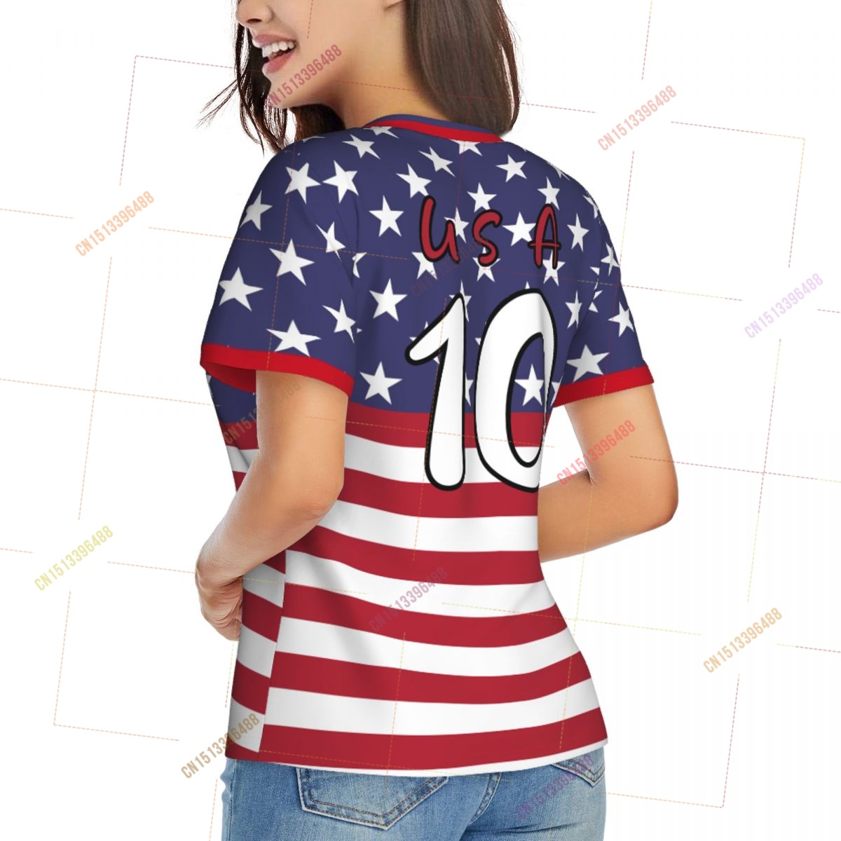 Koszulki z flagą USA dla kobie – Women Accessories Usa recenzja i cena