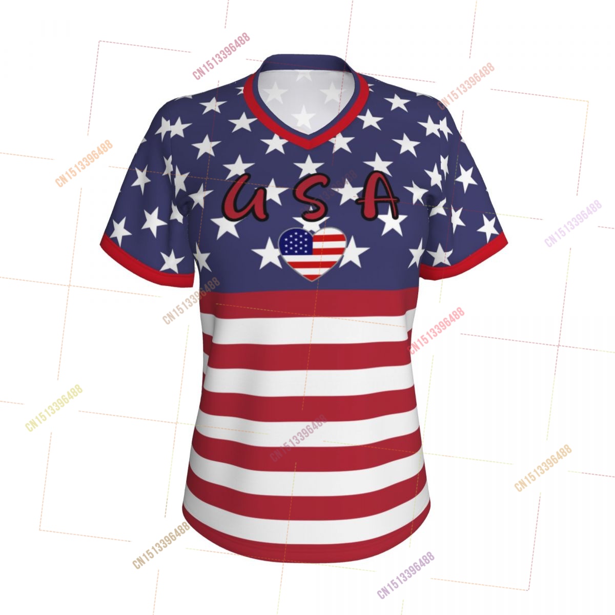 Koszulki z flagą USA dla kobie – Women Accessories Usa recenzja i cena